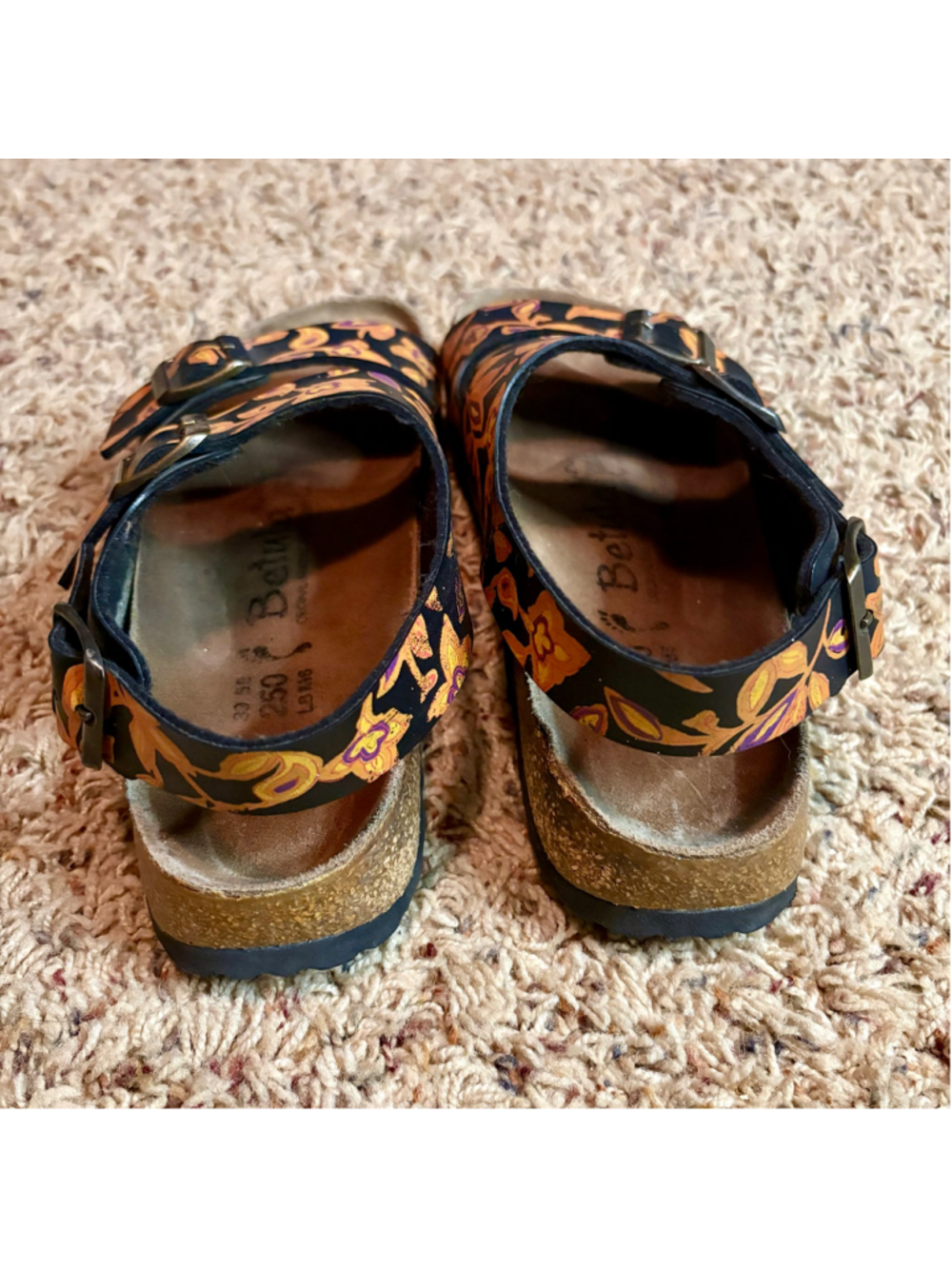 Used Birkenstock Betula sandals with floral print size 39 - Picture 3 of 6